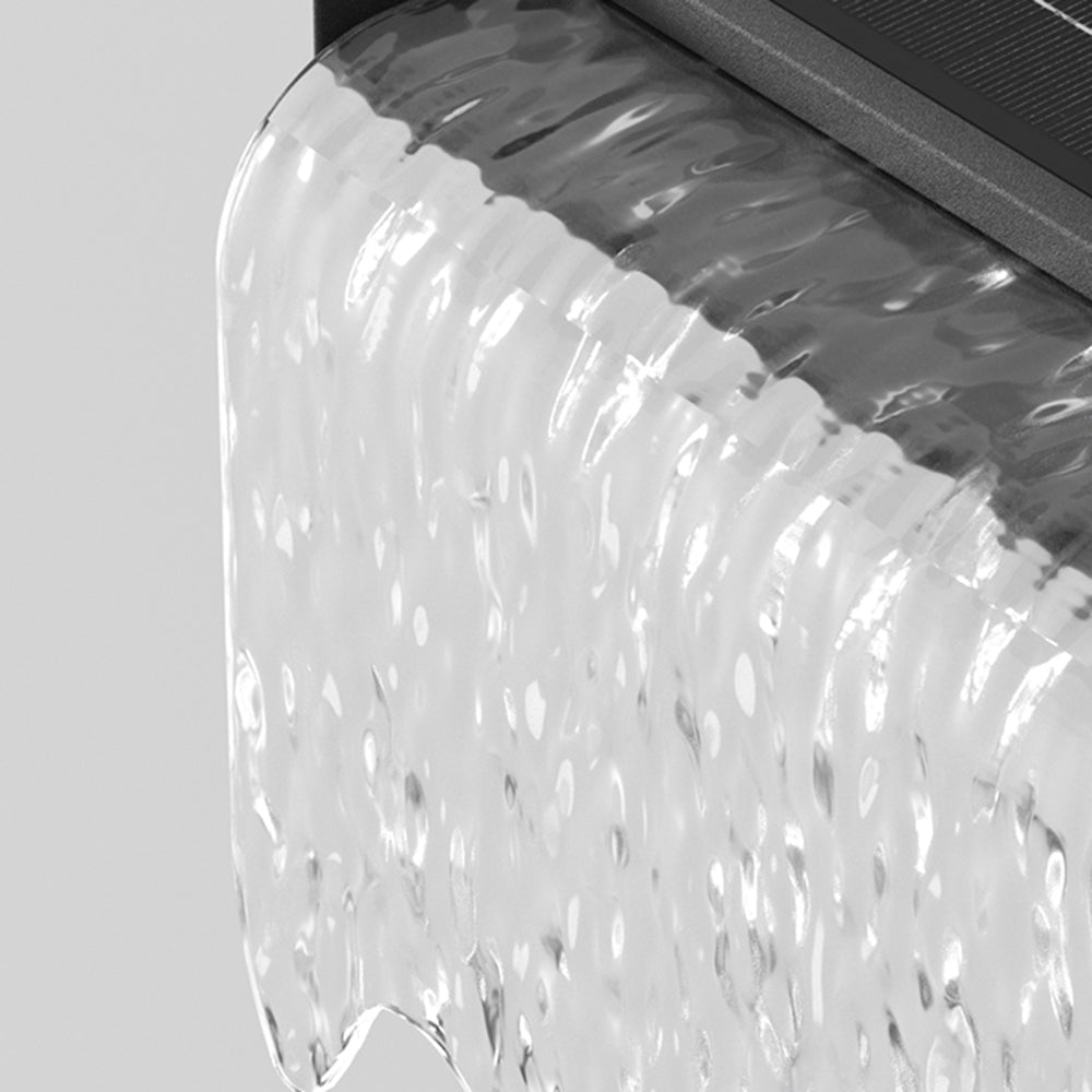 Isaac Moderne Metaal/Acryl Wandlamp Zonne Energie Zwart Tuin