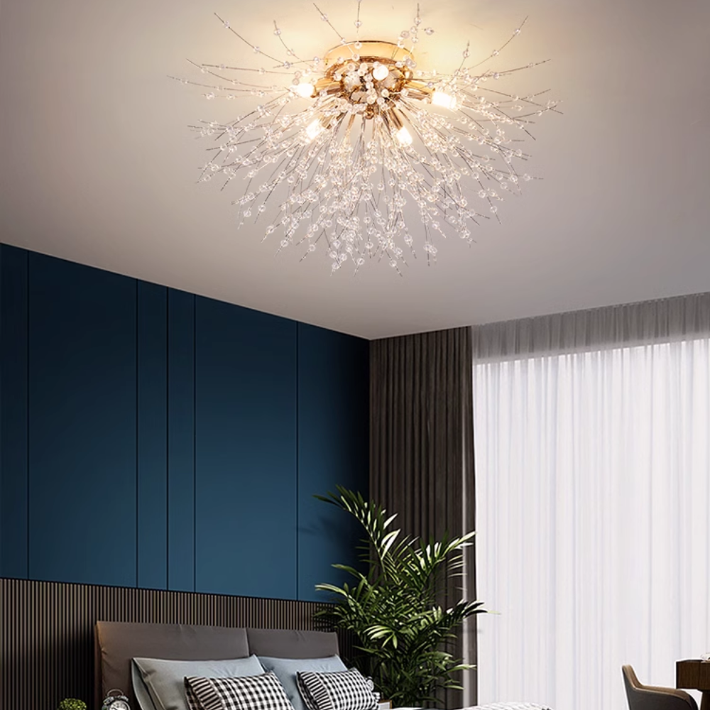 Lili Design LED Hanglampen Wit Gouden Metaal Woonkamer Eetkamer
