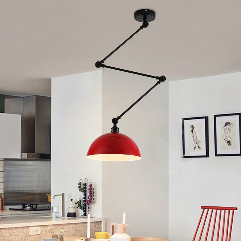 Minori Moderne Design LED Hanglamp Metaal Zwart/Rood Slaapkamer