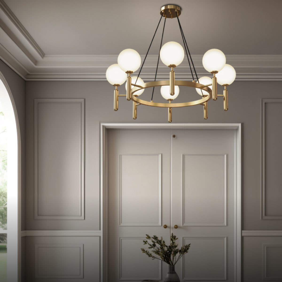 Marilyn Moderne Design LED Kroonluchters Gouden Metaal Woonkamer
