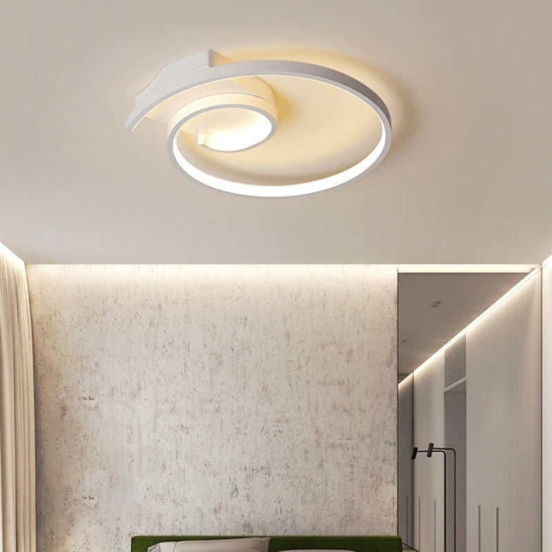 Lacey Moderne LED Plafondlamp Metaal/Silicagel Zwart/Wit Slaap/Woon/Kinderkamer