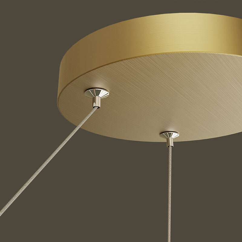 Alonza Gebogen Cirkel Hanglampen Koper Woonkamer Eetkamer
