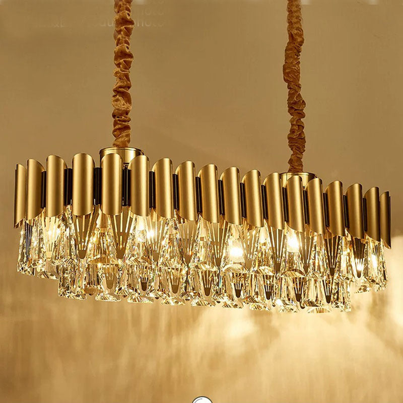 Marilyn Design Ronde LED Hanglamp Metaal/Acryl Goud Slaapkamer/Woonkamer/Eetkamer