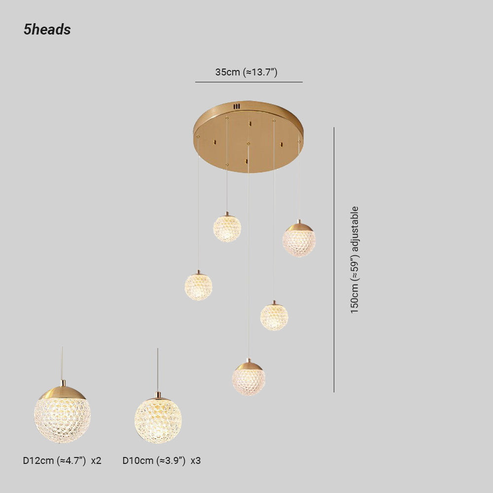 Jibril Moderne LED Kroonluchter Gouden Metaal Slaapkamer Woonkamer