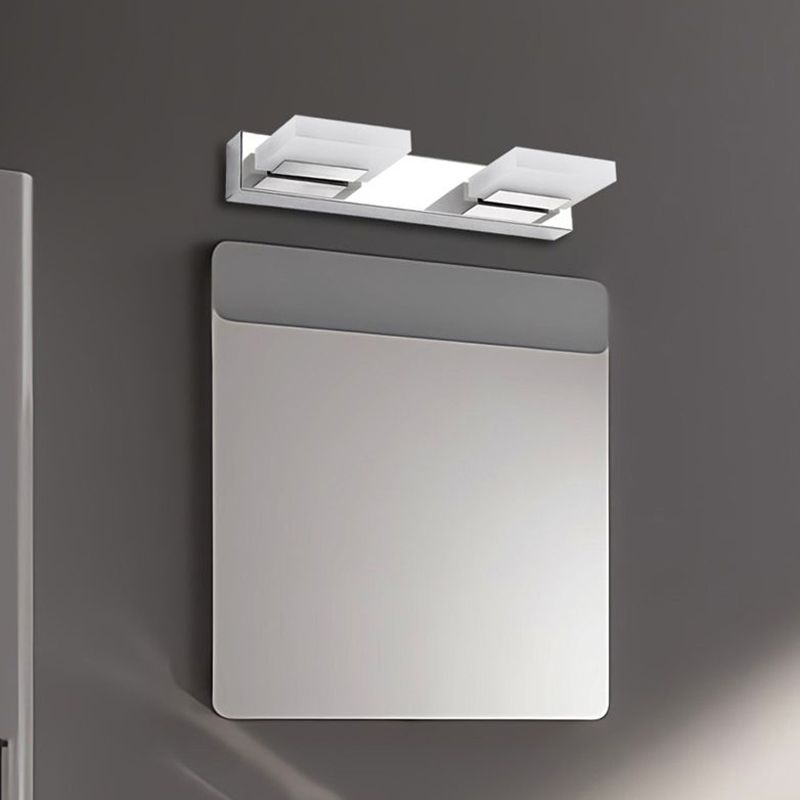 Leigh Moderne LED Wandlamp Zilver Metaal Slaapkamer Badkamer