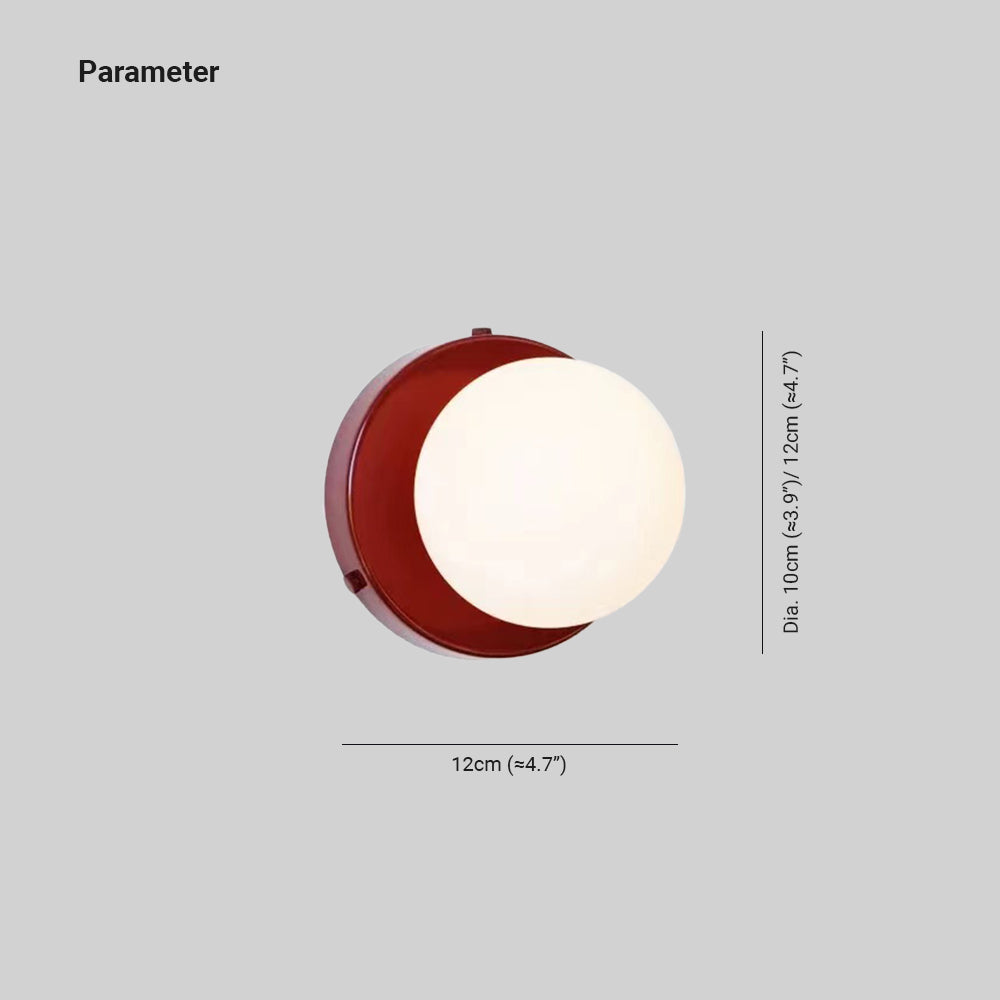 Modern Ronde LED Wandlampen Zwart Wit Metaal Slaapkamer
