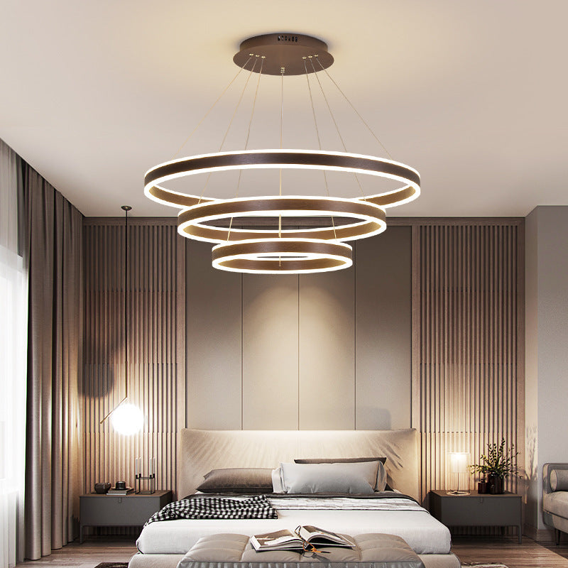 Alonza Moderne LED Hanglampen Koffie Metaal Woonkamer/Slaapkamer