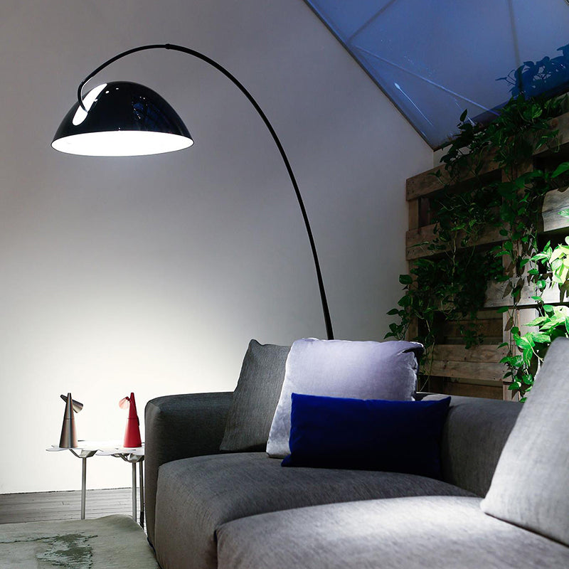 Elio Ronde Moderne LED Vloerlampen Zwart Metaal Eetkamer Slaapkamer