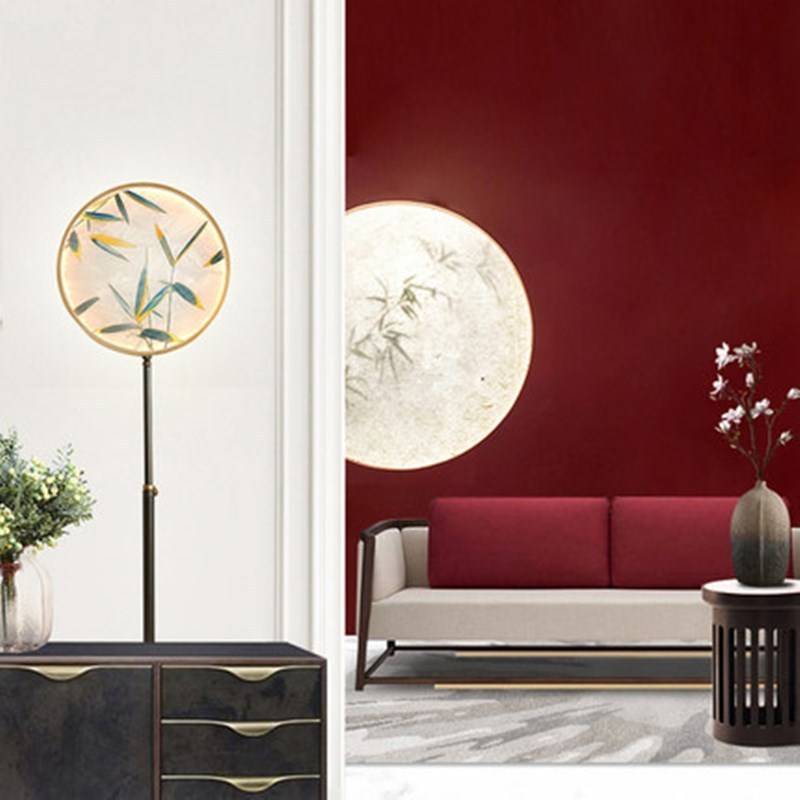 Jade  Creatief LED Vloerlampen Zwart Metaal Glas Woonkamer Eetkamer