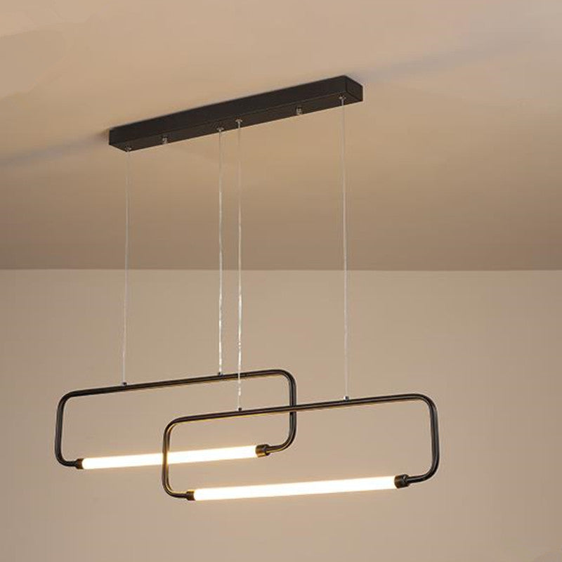 Carina Moderne Minimalistische Hanglampen Zwart Goud Woonkamer