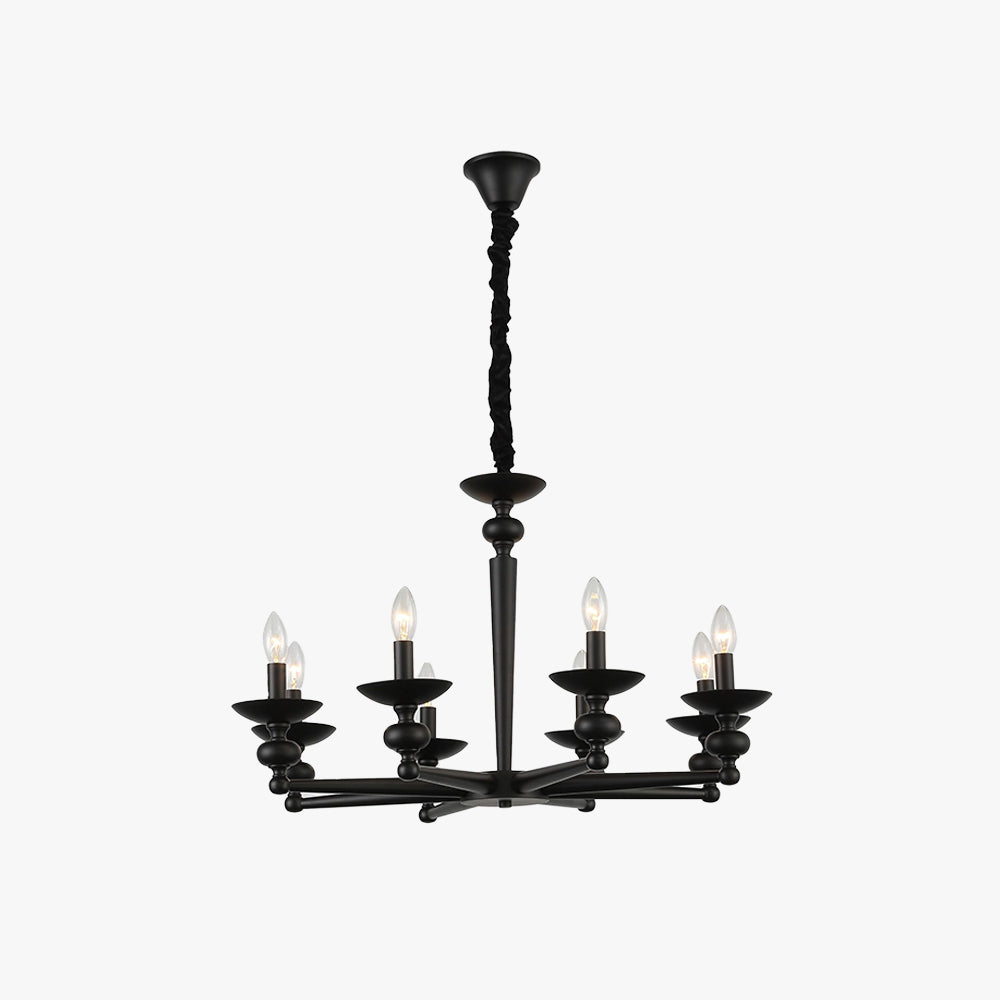 Valerio Retro Kaars Wandlamp/Zwarte Hanglamp Voor Woonk/ Eetkamer