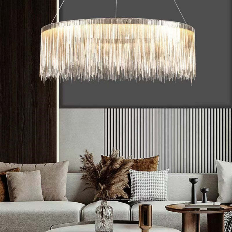 Marilyn Design Grote LED Hanglamp Zwart Wit Gouden Metaal  Woonkamer