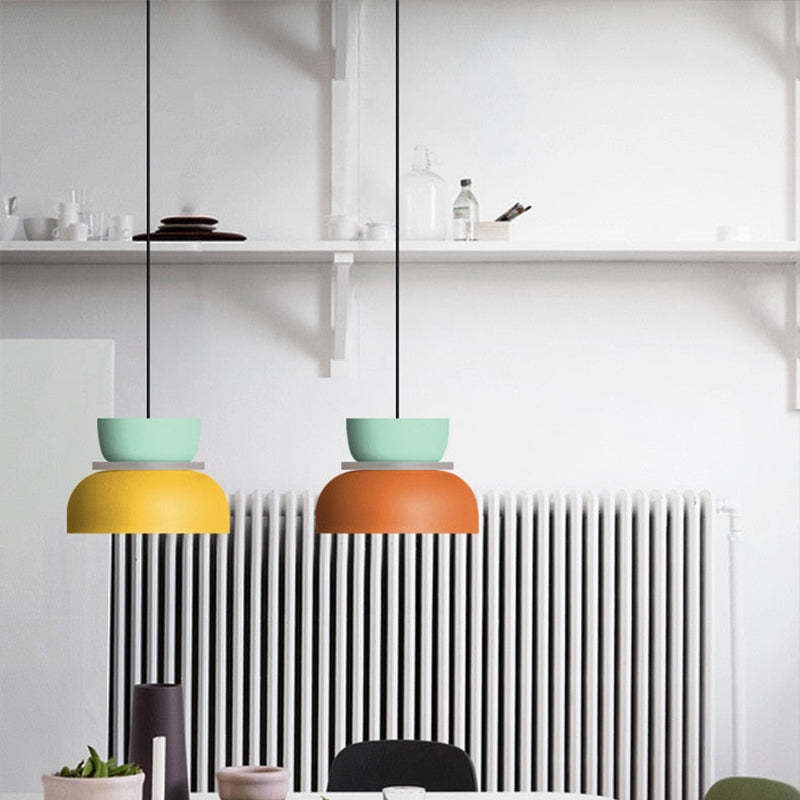 Morandi Moderne Hanglampen Contrast Kleur Metaal Woonkamer Slaapkamer