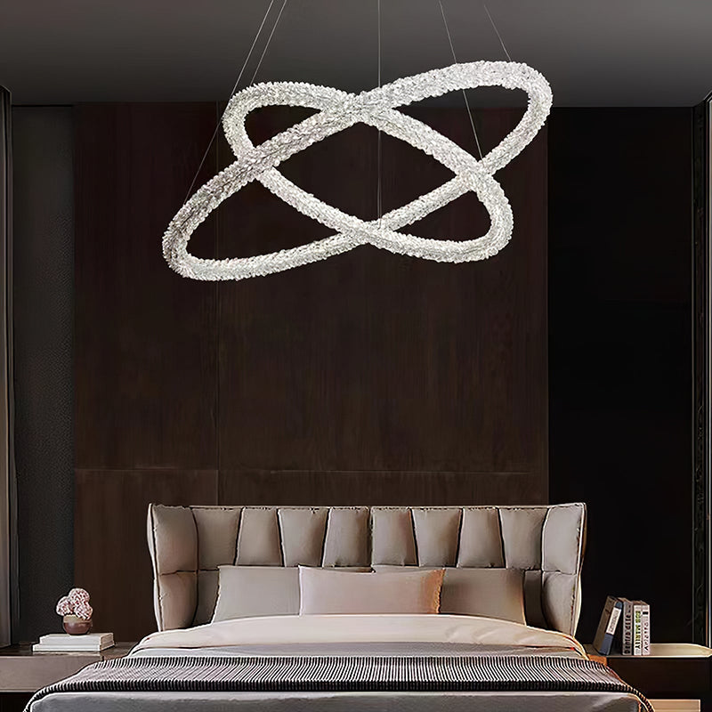 Kristy Modenre Roud LED Hanglamp Metaal/Kristal Woonkamer/Slaapkamer