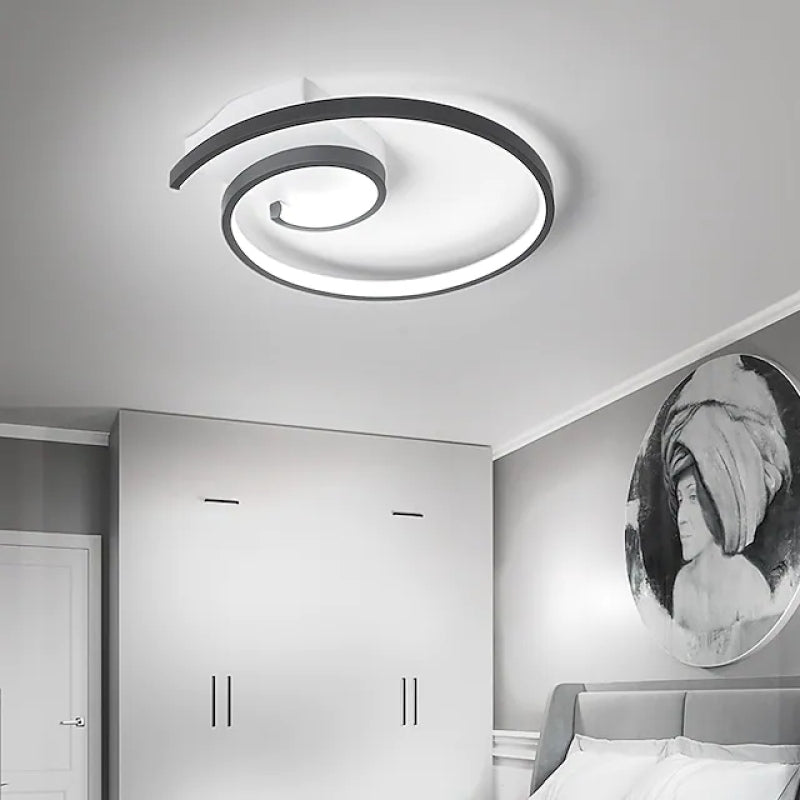 Lacey Moderne LED Plafondlamp Metaal/Silicagel Zwart/Wit Slaap/Woon/Kinderkamer