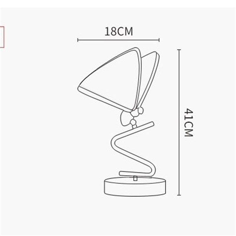 Kady Design Vlinder LED Vloerlamp/Tafellamp Metaal/Acryl Goud/Transparant Woonkamer/Slaapkamer
