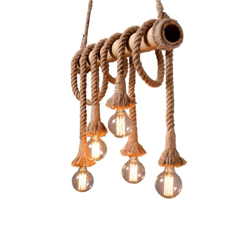 Valerio Retro LED Harajuku-stijl Hanglampen Hout Slaapkamer/Woonkamer
