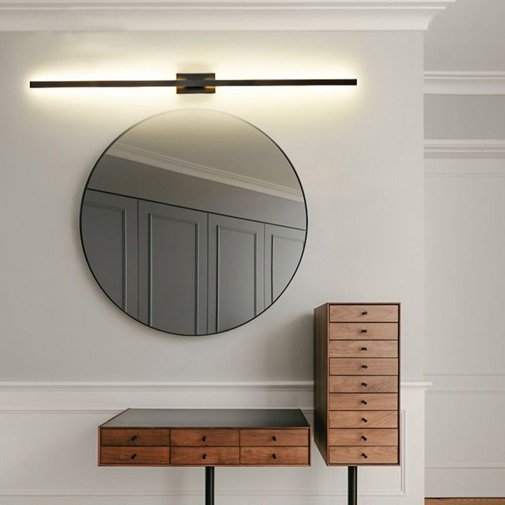 Leigh Minimalistische Wandlamp Zwart Metaal Badkamer Woonkamer