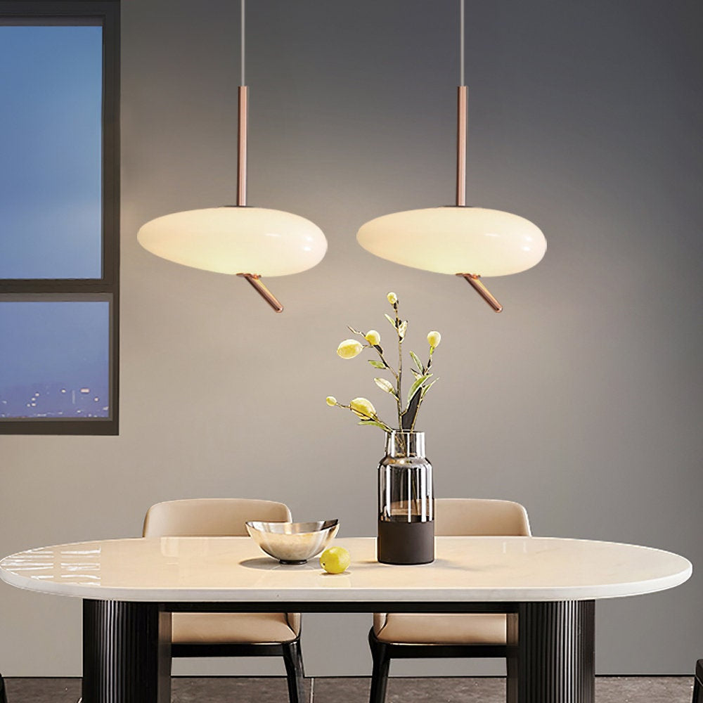 Hailie Modern Kiezels Acryl Metaal Hanglampen Woonkamer
