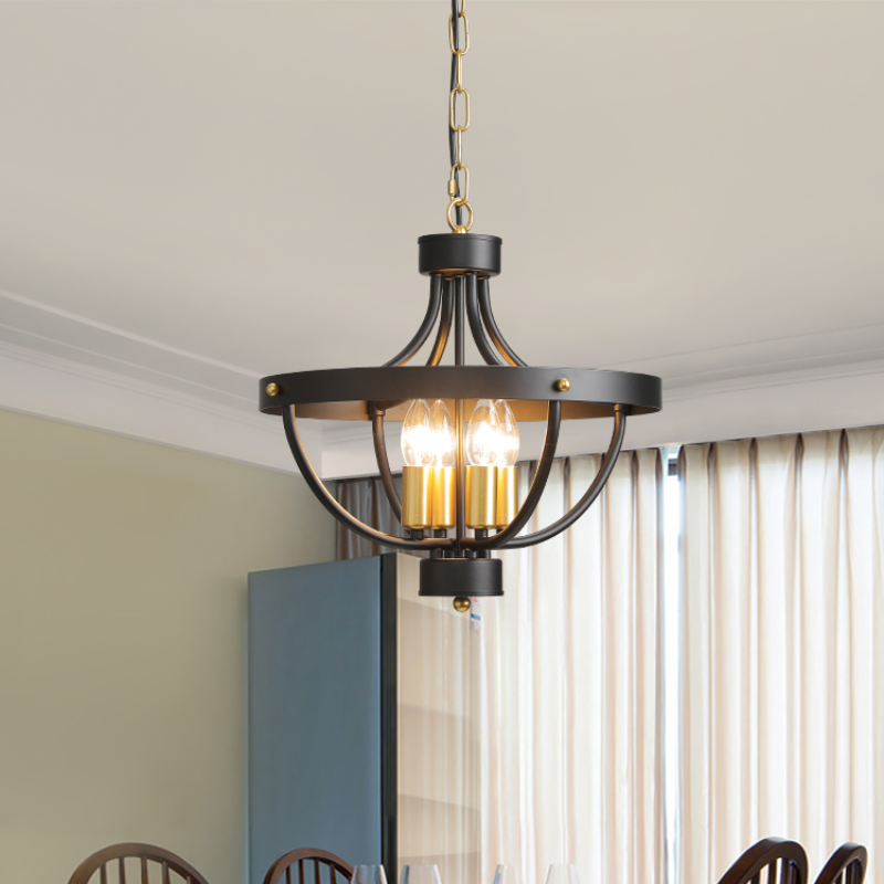 Valerio Vintage LED Hanglampen Mat Zwart Metaal Eetkamer