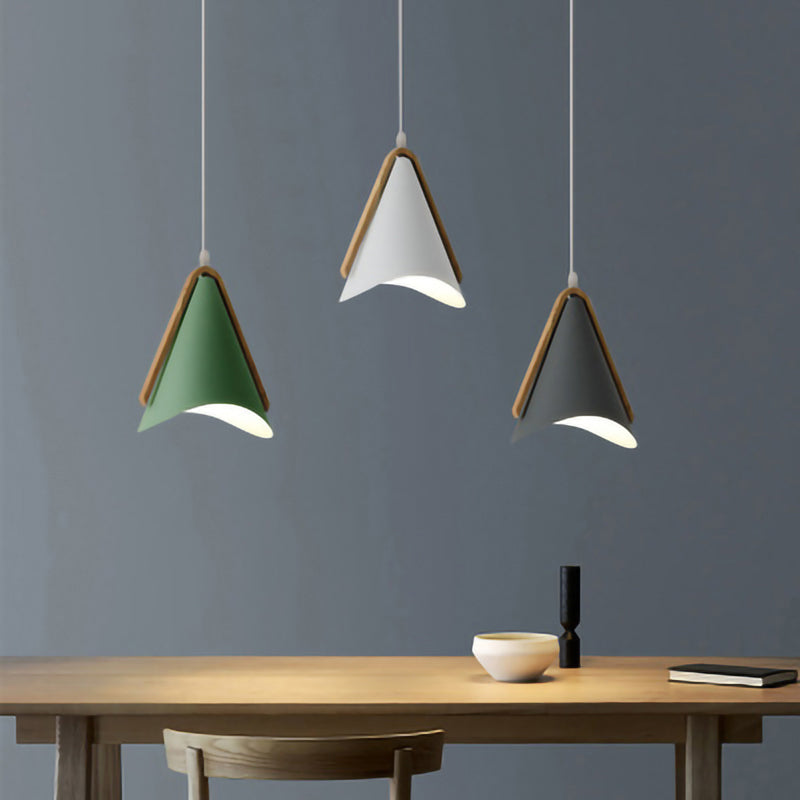 Morandi Moderne LED Hanglampen Roze/Groen/Geel Metaal/Hout Eetkamer