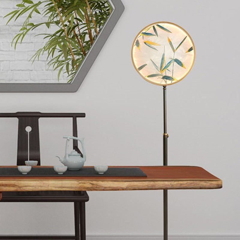 Jade  Creatief LED Vloerlampen Zwart Metaal Glas Woonkamer Eetkamer