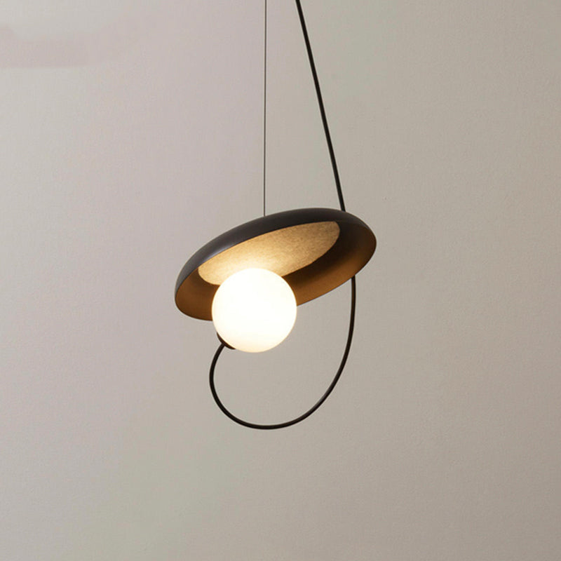 Elio Stijlvolle Art Deco Hanglampen Zwart/Wit/Koper Slaap/Woonkamer