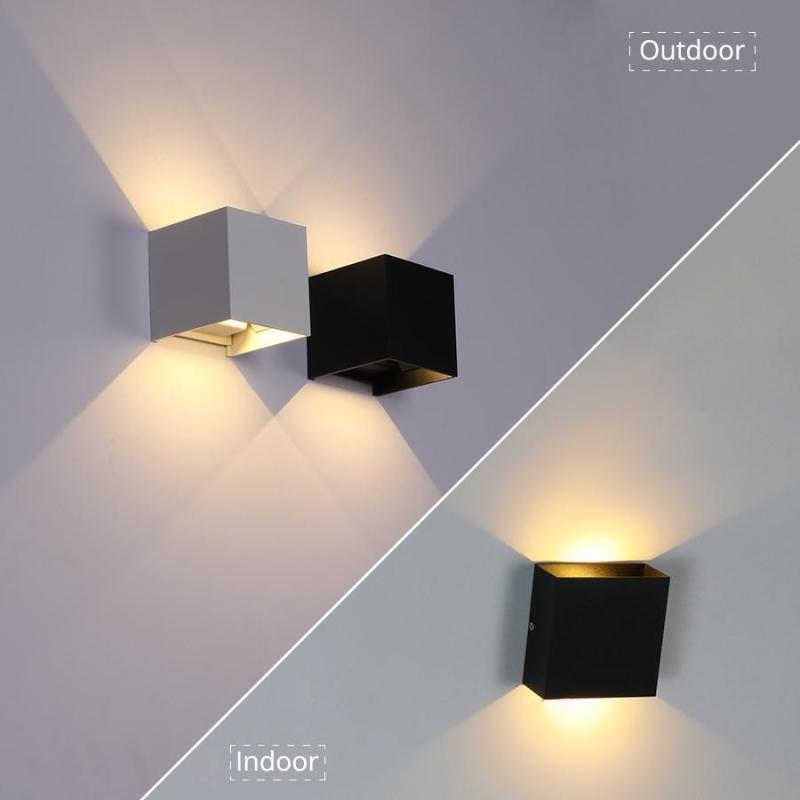 Modern Aluminium Waterbestendig LED Wandkandelaar Wandlampen Buiten Gebruik Binnenshuis