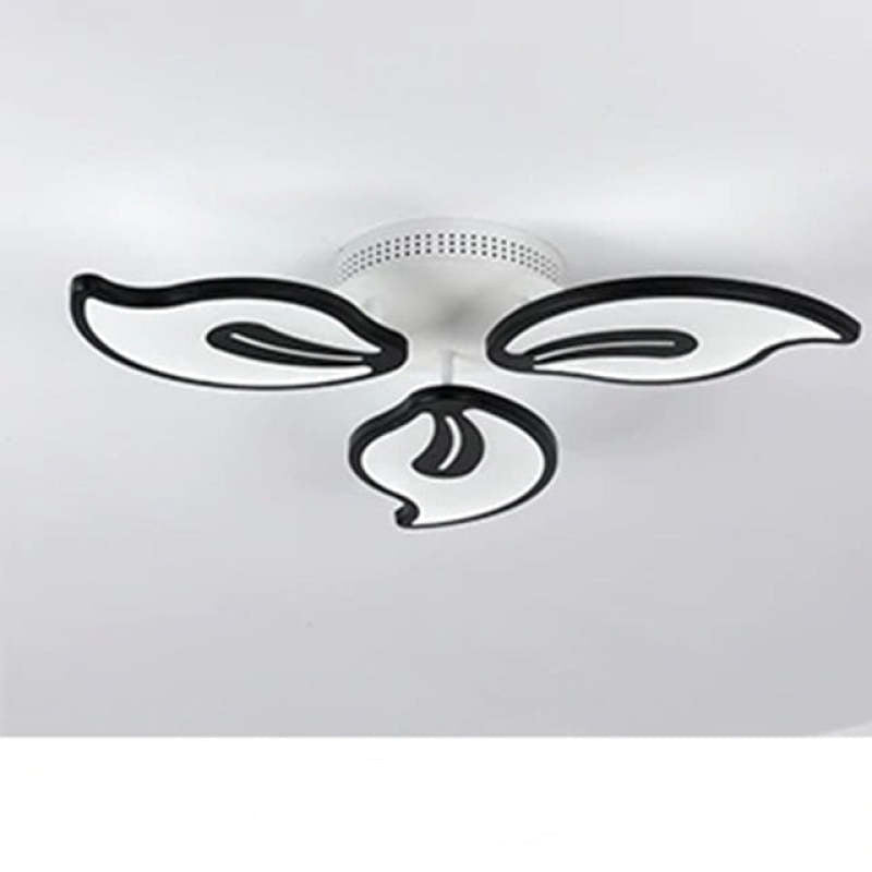 Hana Design Bloemvorm LED Plafondlamp Metaal/Acryl Wit/Zwart Woon/Slaapkamer