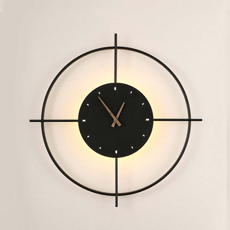 Nielsen Moderne Ronde Design  LED Wandlampen Zwart Metaal Woonkamer