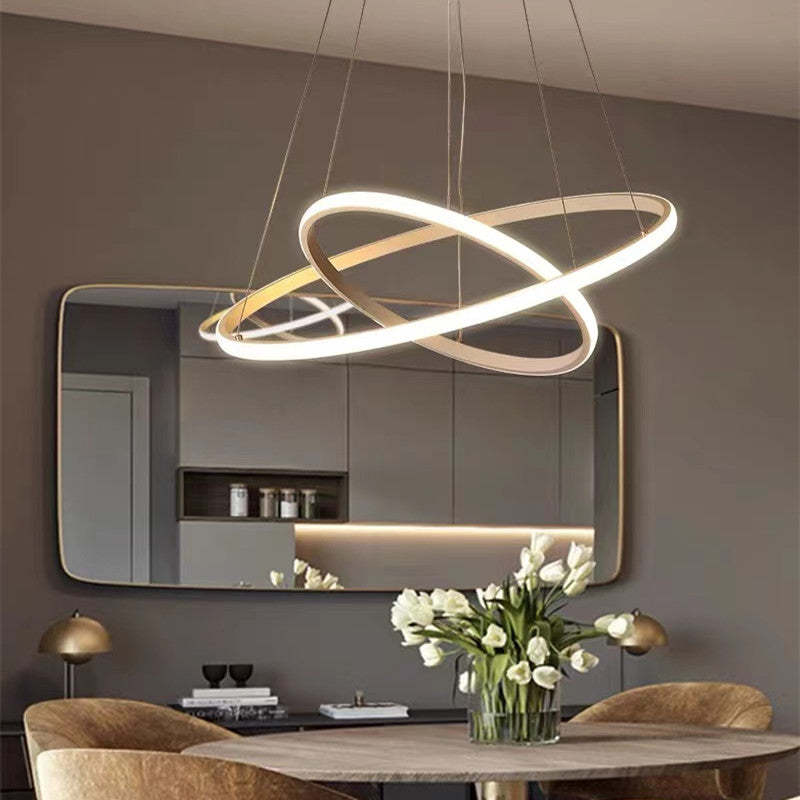 Alonza Moderne LED Hanglampen Wit Buitenste Verlicht 2/3/4 Ringen