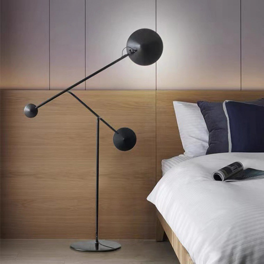 Elio Moderne Design LED Vloerlamp Zwart Metaal Woonkamer Slaapkamer