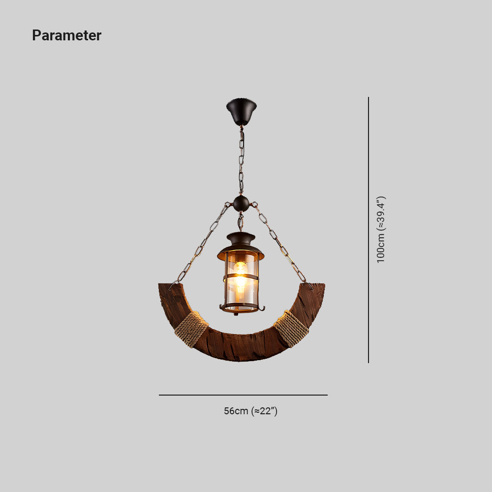 Carina Decoratief LED Hanglampen Hout Bruin Woonkamer/Eetkamer
