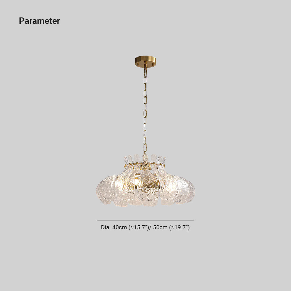 Carina Modern Peer Gevormd Kroonluchters IJs Smelten Glas Slaapkamer