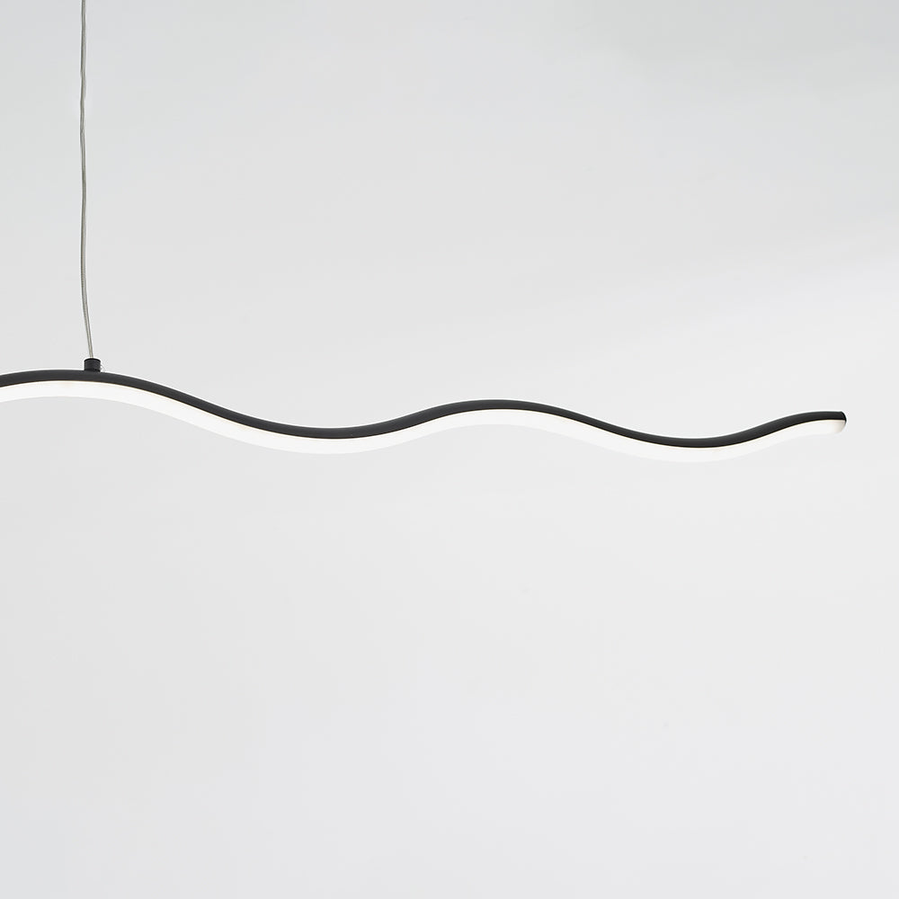 Louise Design Golflijn LED Hanglamp Zwart/WitMetaal Slaap/Eet/Woonkamer