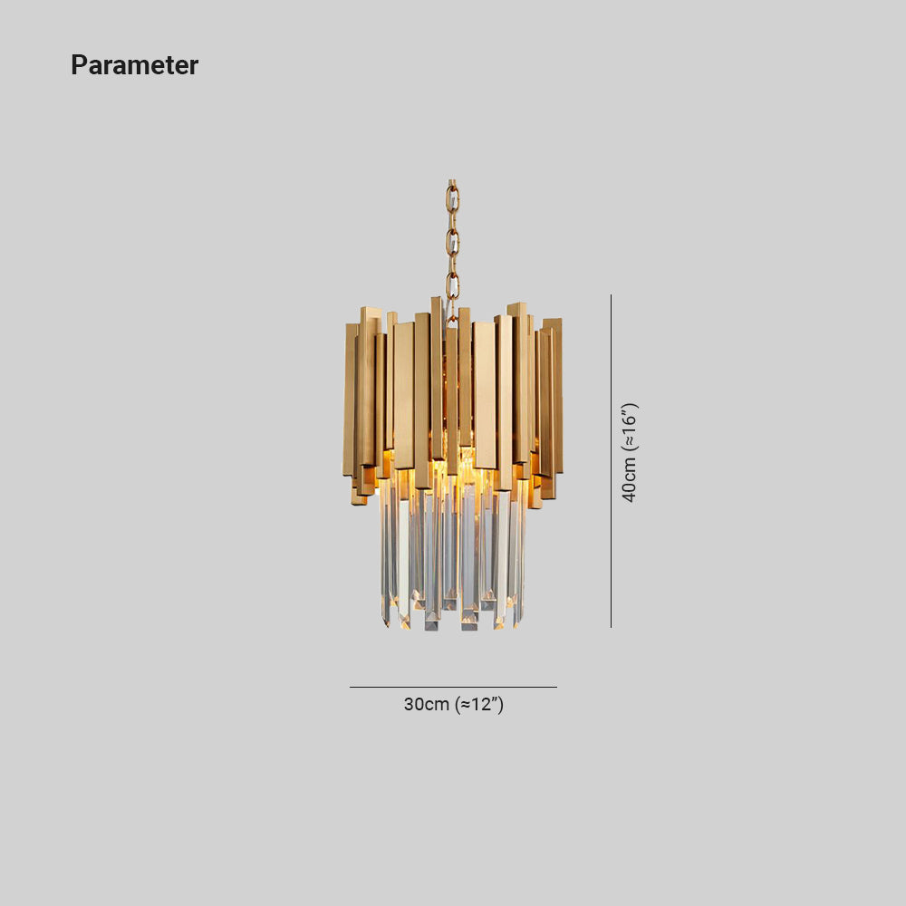 Kristy Moderne Design LED Hanglamp Metaal Crystal Woonkamer Keuken