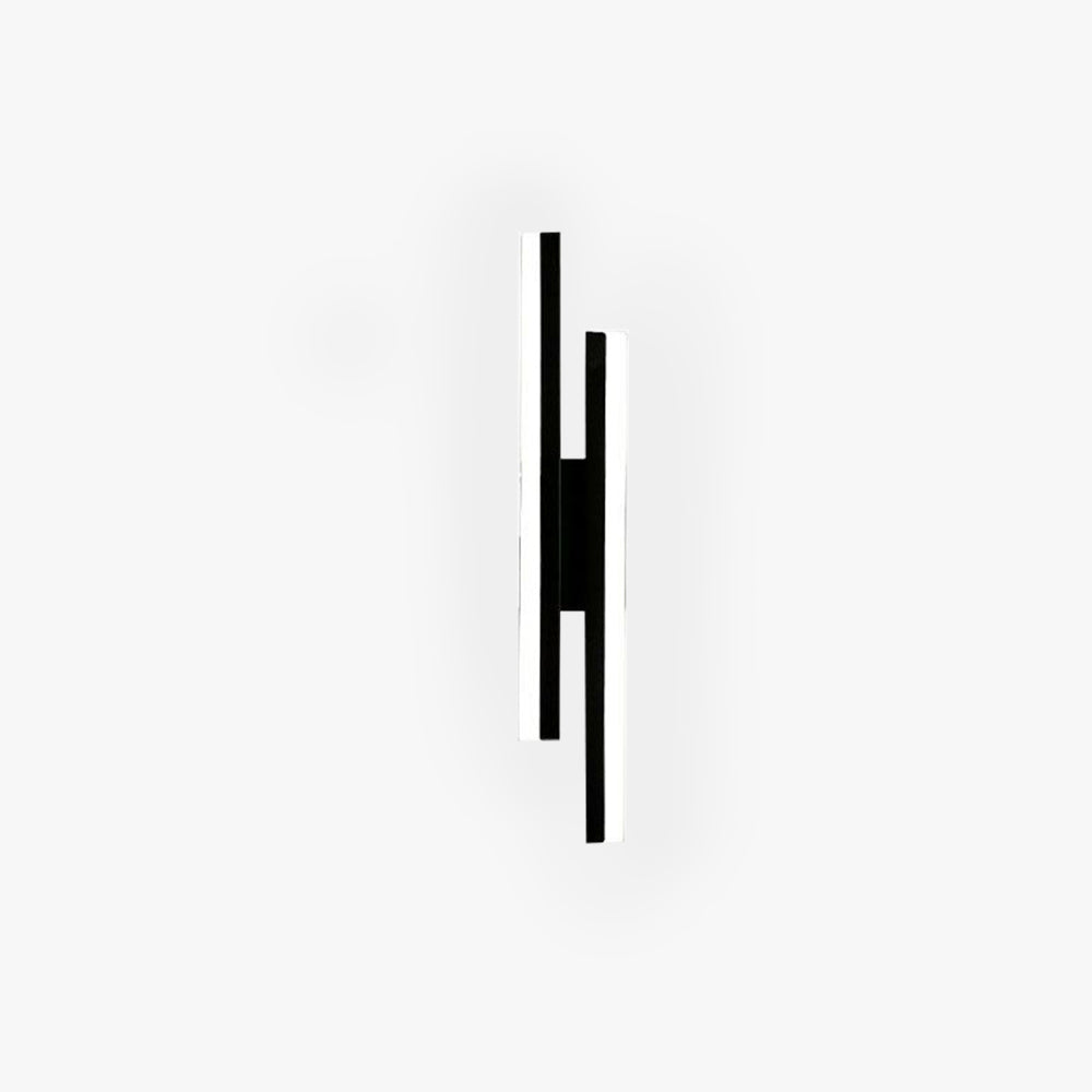 Silas Minimalistische Industriele LED Wandlamp Zwart/Wit Woon/Slaapkamer Acryl/Metaal