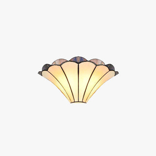 Alessio Decoratieve Glazen LED Wandlamp Met Bloem, Beige, Woonkamer