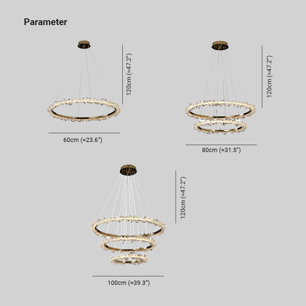 Kristy Industriele LED Hanglamp Goud Woon/Slaapkamer Kristal&Metaal