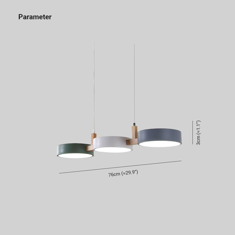 Morandi Moderne Design LED Hanglamp Metaal Hout Woonkamer Keuken