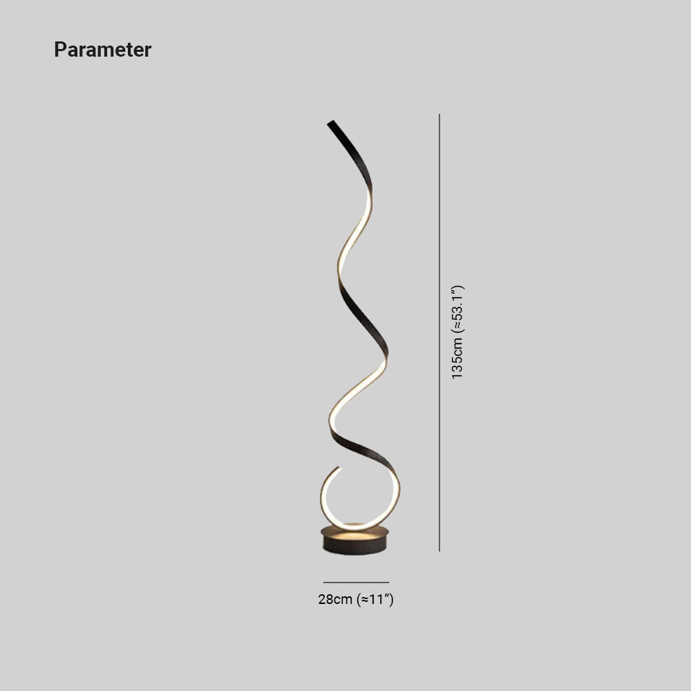 Louise Moderne Steamline Minimalistische Lineaire Vloerlamp Wit/Zwart Eetkamer/Woonkamer/Kelder/Hal