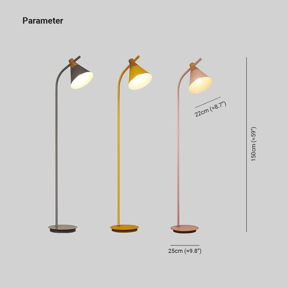 Morandi Moderne Design Vloerlamp Grijs/Roze/Geel Metaal Slaapkamer/Woonkamer