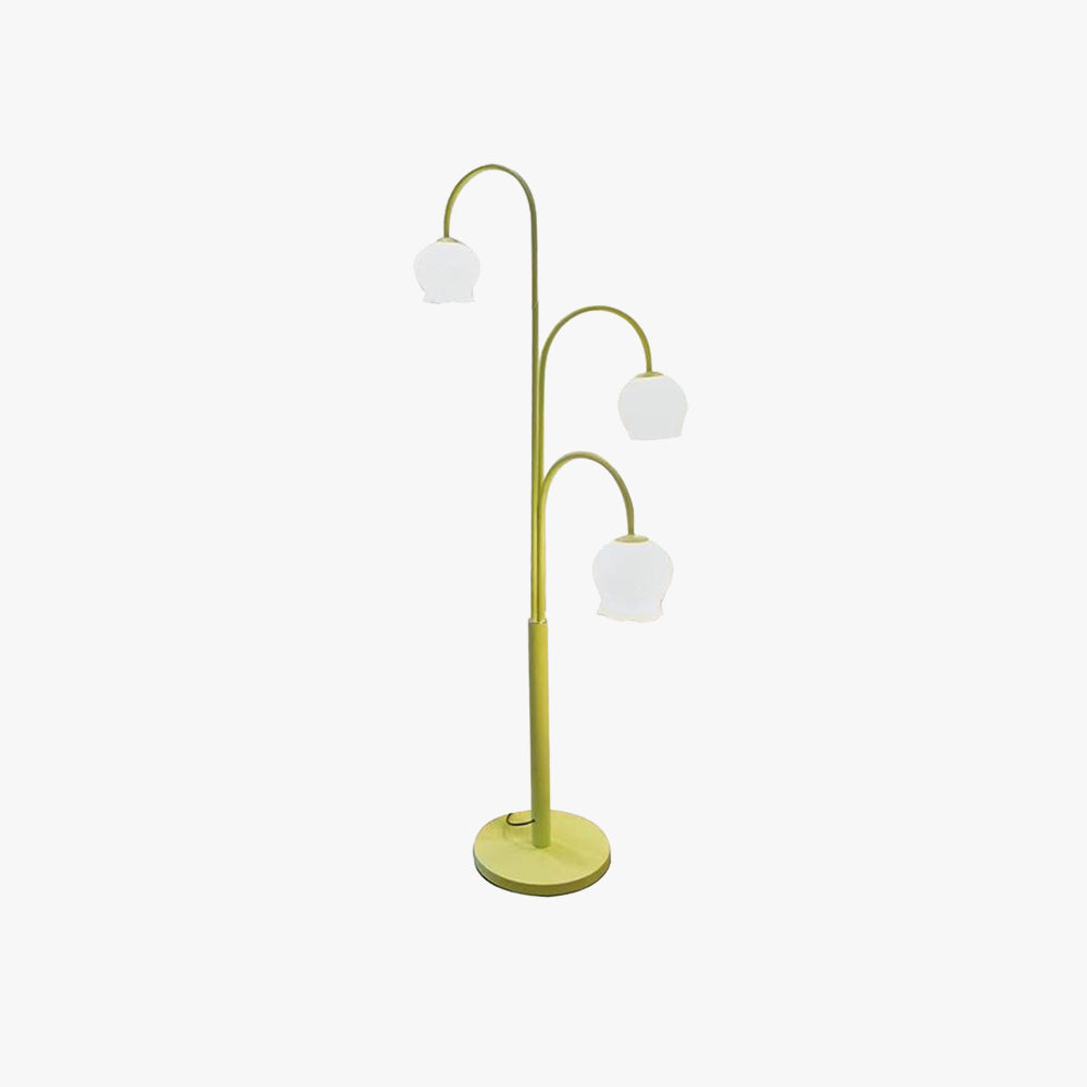 Lily Moderne Design Art Deco Vloerlamp Glazen Koepel Metalen Slaapkamer/Woonkamer