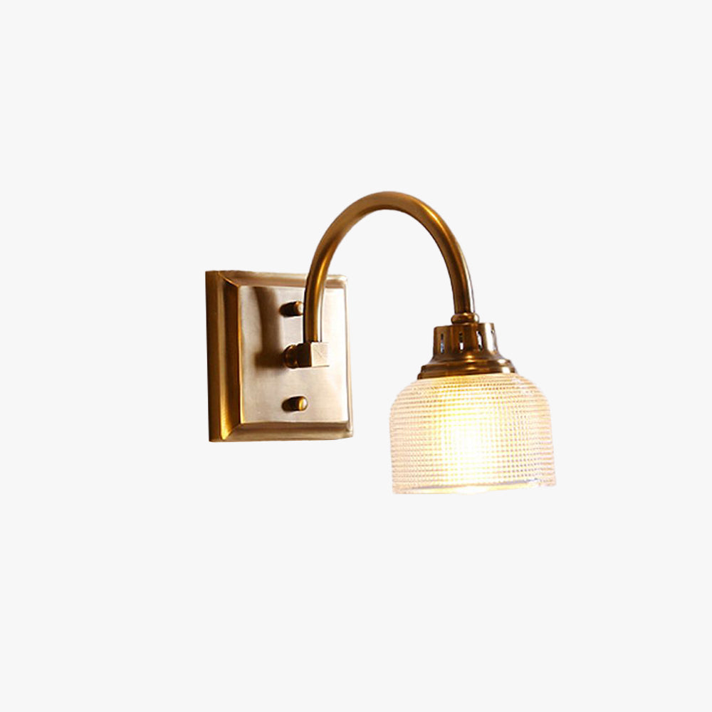 Valerio Vintage LED Wandlamp Komvormig Gouden Slaap/Woonkamer Metaal/Glass