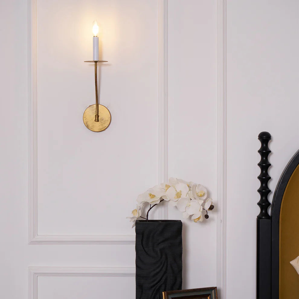 Valerio Vintage Kaars Metaal Wandlamp Armatuur Hal Slaapkamer Badkamer