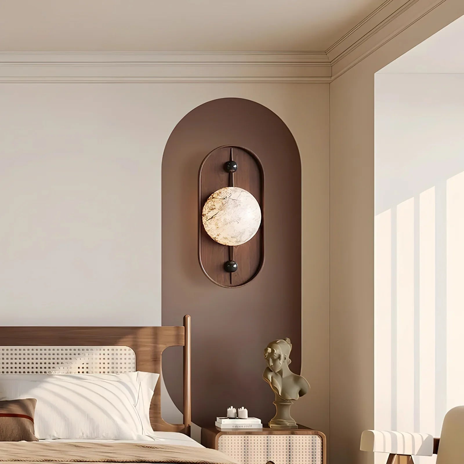 Muto Vintage Metaal Hars LED Wandlamp Slaapkamer Eetkamer