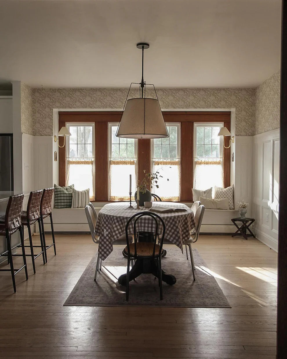 Valerio Vintage Speciaal Metaal Stof Hanglampen Lampenkap Eetkamer