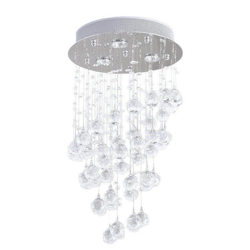 Julian Lang Plafondlamp Metaal Glas Woonkamer