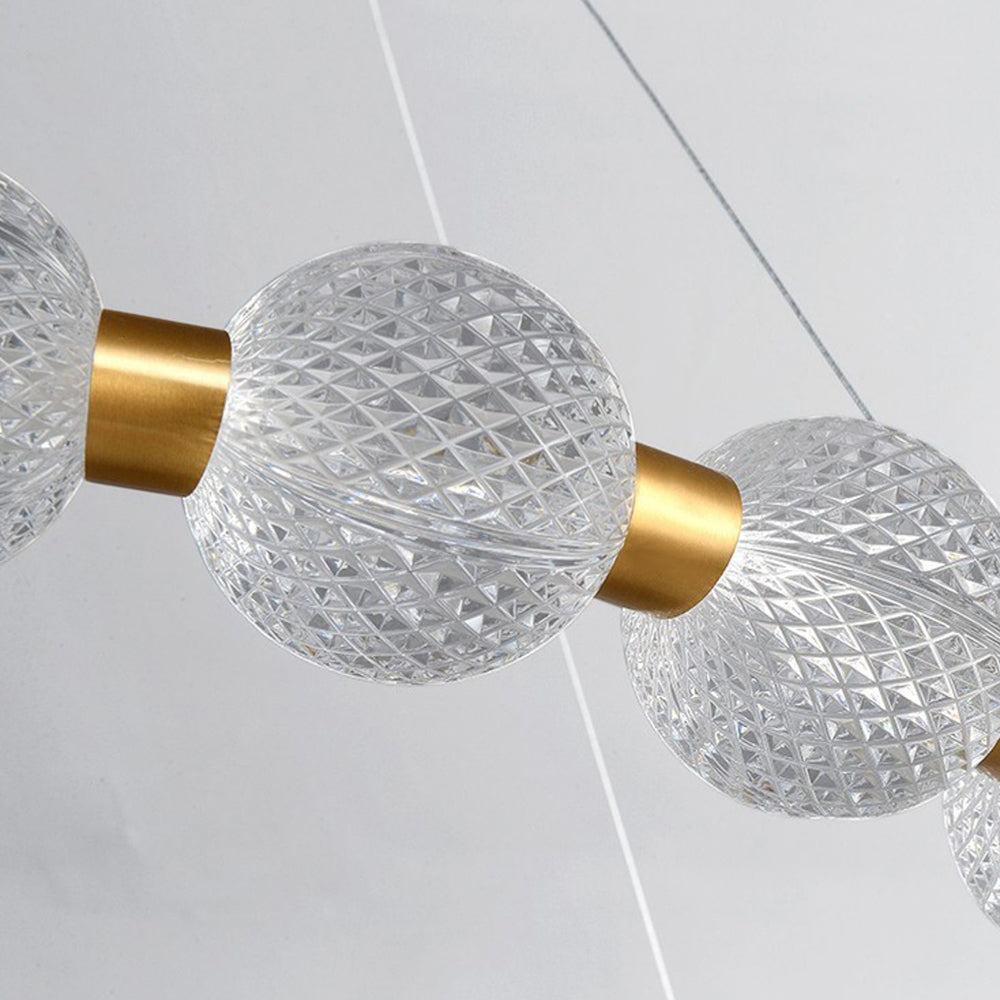 Hailie Design Ronde LED Hanglamp Metaal/Acryl Goud/Transparant Woon/Eetkamer
