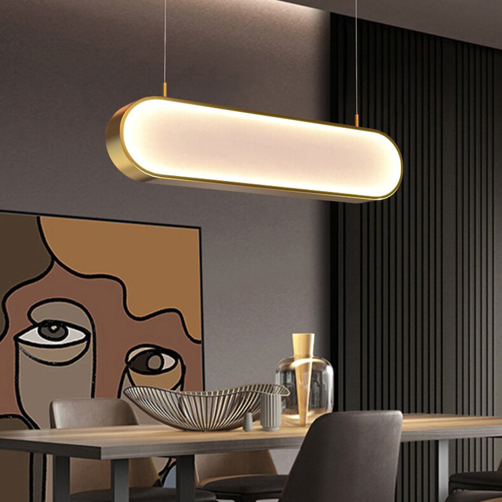 Morandi Moderne Elliptische LED Hanglamp Metaal/Acryl Zwart/Goud/Silver Eetkamer